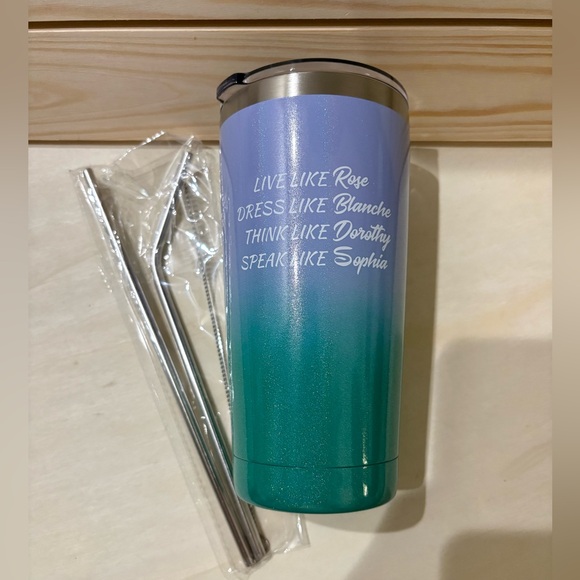 Golden Girls 20 Oz. Tumbler with Straws and Cleaner - Picture 2 of 3